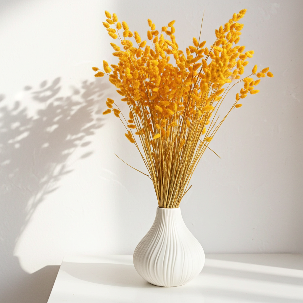 Sušená třesavá tráva Briza žlutá – svěží přírodní prvek pro radostné aranžmá